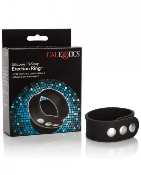 Silicone Tri-Snap Erection Ring CalExotics - California Exotic Novelties Toys - Cockrings
