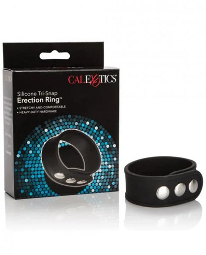 Silicone Tri-Snap Erection Ring CalExotics - California Exotic Novelties Toys - Cockrings