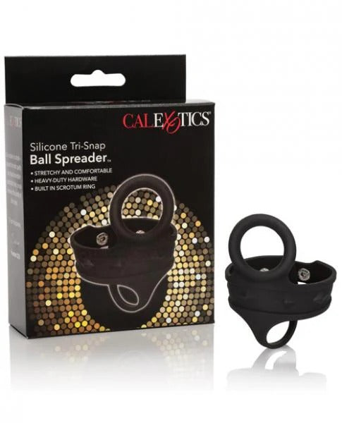 Silicone Tri-Snap Ball Spreader CalExotics - California Exotic Novelties Toys - Cockrings