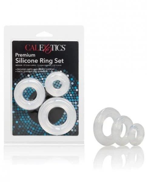 Premium Silicone Ring Set CalExotics - California Exotic Novelties Toys - Cockrings