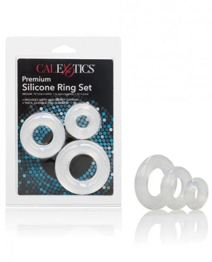 Premium Silicone Ring Set CalExotics - California Exotic Novelties Toys - Cockrings