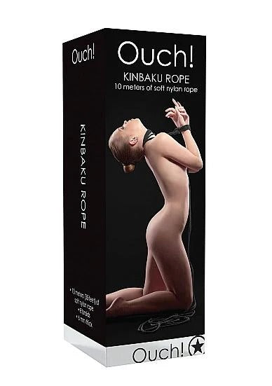 Ouch Kinbaku Rope 35ft Black Shots America Toys - Fetish