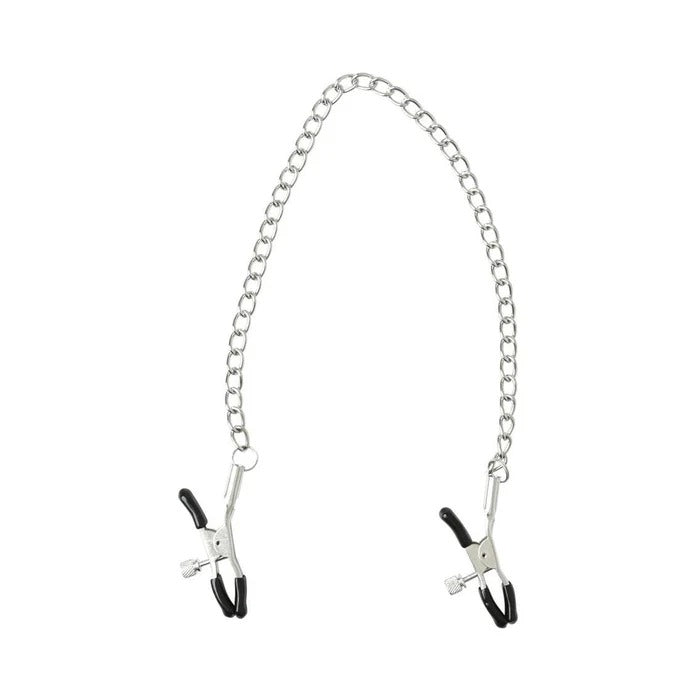 S&M Chained Nipple Clamps Sportsheets Toys - Fetish