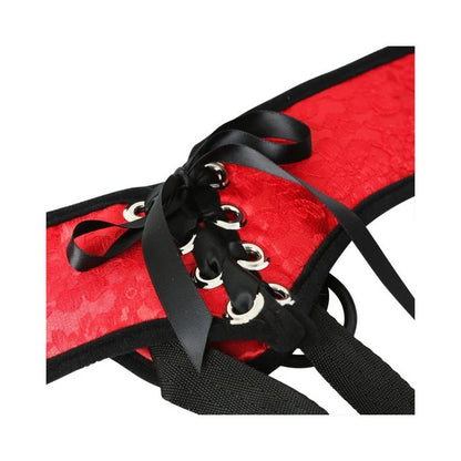 Sportsheets Red Lace Corsette Strap-On Sportsheets Toys - Fetish