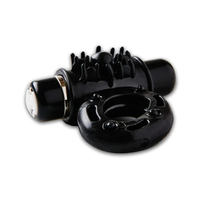 Sensuelle 7 Function Bullet C-Ring-Black NOVEL CREATIONS USA Toys - Cockrings