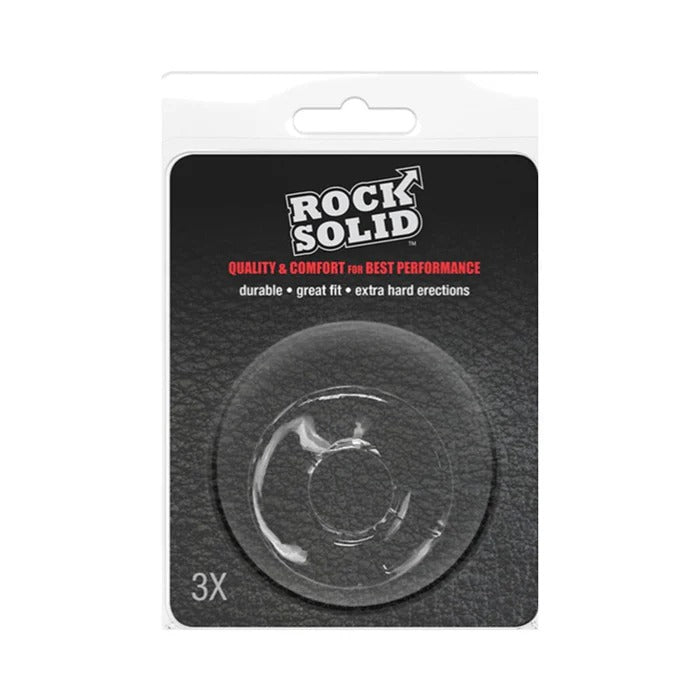 Rock Solid 3x Donut C Ring In A Clamshell Rock Solid Toys - Cockrings