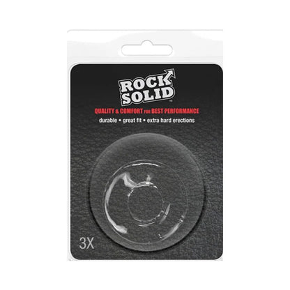 Rock Solid 3x Donut C Ring In A Clamshell Rock Solid Toys - Cockrings