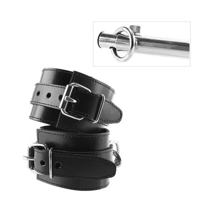 Rouge Group Adjustable Leg Spreader Bar with Black Cuffs ROUGE GROUP LTD Toys - Fetish