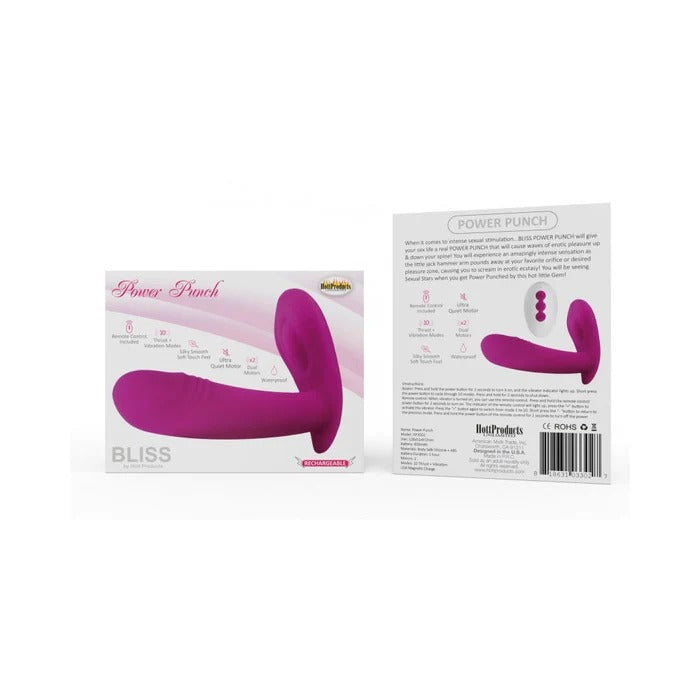 Bliss Power Punch Thrusting Vibe Hott Products Toys - Vibrators