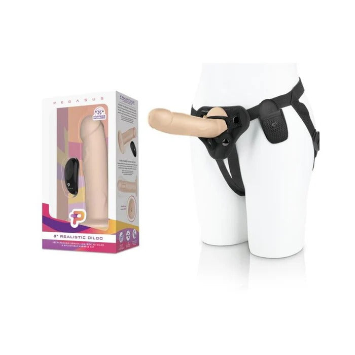 Pegasus 8" Realistic Dildo - Cream Electric Eel Toys - Fetish