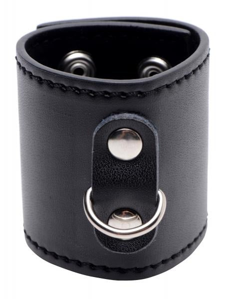 Strict Ball Stretcher with D-Ring 2 inches Black Strict Toys - Cockrings