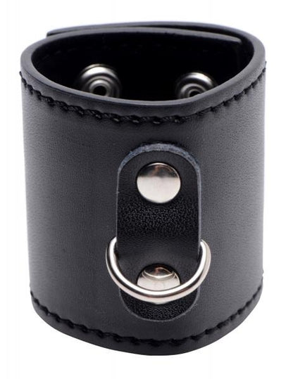 Strict Ball Stretcher with D-Ring 2 inches Black Strict Toys - Cockrings