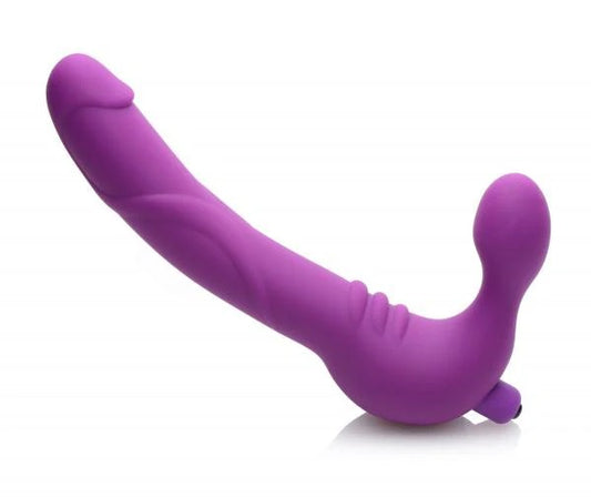 Royal Revolver Vibrating Strapless Silicone Strap On Dildo Strap U Toys - Fetish