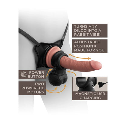 King Cock Elite The Crown Jewels Swinging Balls Weighted C-ring Pipedream Products Toys - Fetish