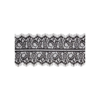 Ouch! Black & White Lace Mask With Elastic Straps Blindfold Black Shots America Novelties - Mask