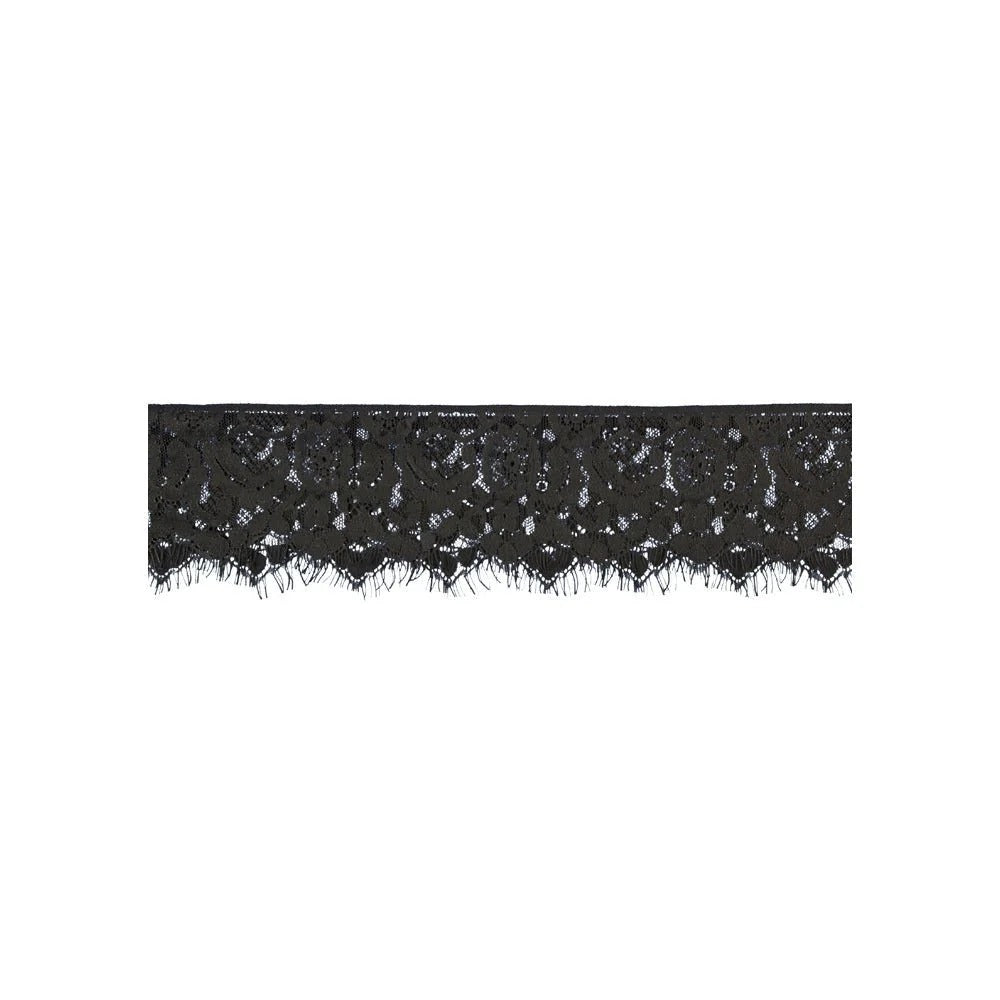 Ouch! Black & White Lace Mask With Elastic Straps Blindfold Black Shots America Novelties - Mask