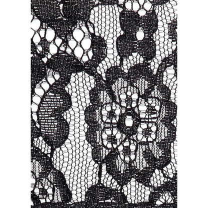 Ouch! Black & White Lace Mask With Elastic Straps Blindfold Black Shots America Novelties - Mask