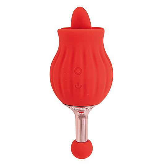 Clit-tastic Rose Bud Dual Massager Red Nasstoys Toys - Vibrators