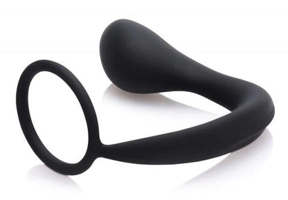 Explorer II Prostate Stimulator & Cock Ring Black Prostatic Play Toys - Anal Toys