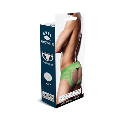 Prowler Lace Open Back Brief Neon Green M Prowler Man