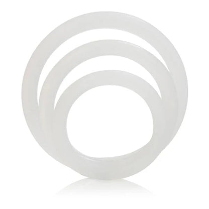 Silicone Support Rings - Clear CalExotics - California Exotic Novelties Toys - Cockrings