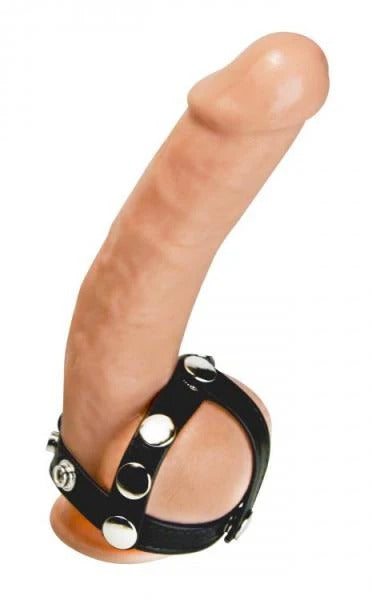 Strict Snap On Cock And Ball Harness Black Strict Toys - Fetish