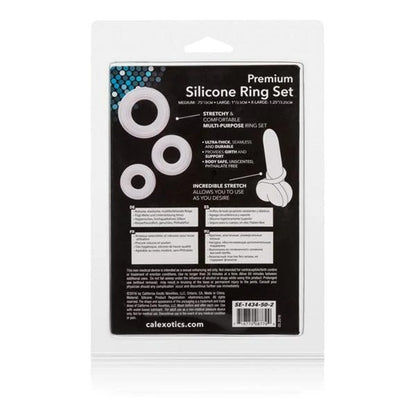 Premium Silicone Ring Set CalExotics - California Exotic Novelties Toys - Cockrings