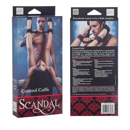 Scandal Control Cuffs Black/Red Scandal Toys - Fetish