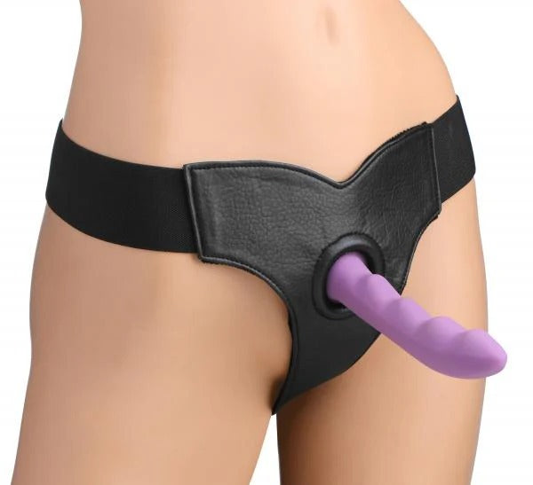Bella Velvet Lined Elastic Strap On Harness Strap U Toys - Fetish