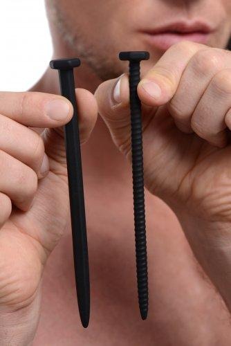 Hardware Nail & Screw Silicone Urethral Sounds Black Master Series Toys - Fetish