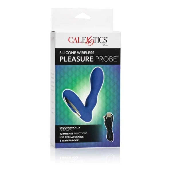Silicone Wireless Pleasure Probe Blue Prostate Massager CalExotics - California Exotic Novelties Toys - Anal Toys