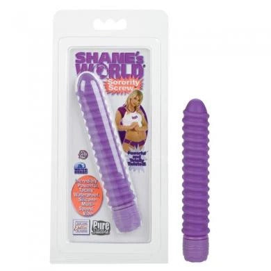 Shane's World Sorority Screw Silicone Vibe - Purple Shane's World Toys - Vibrators