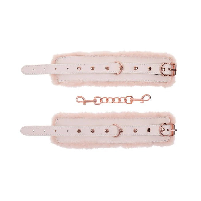 S&M Peaches ‘n CreaMe Fur Handcuffs Sportsheets Toys - Fetish