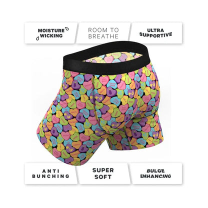 Shinesty The Candy Crush Candy Hearts Ball Hammock Pouch Underwear with Fly XL Shinesty Man