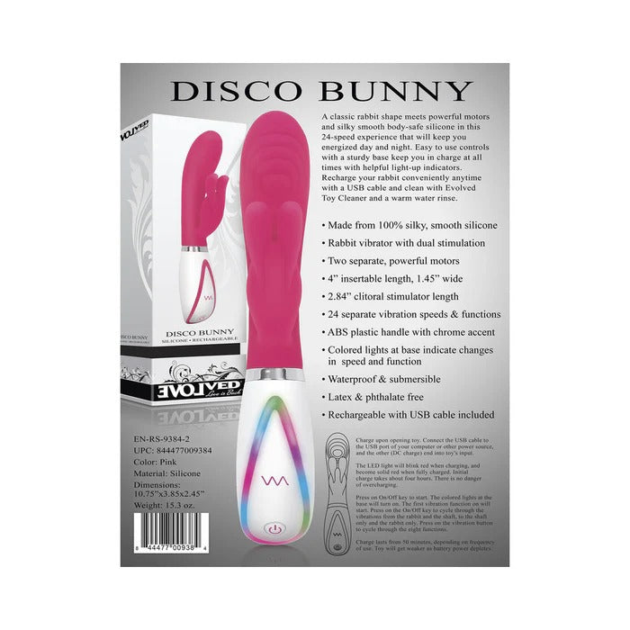 Evolved Disco Bunny Pink Evolved Novelties Toys - Vibrators