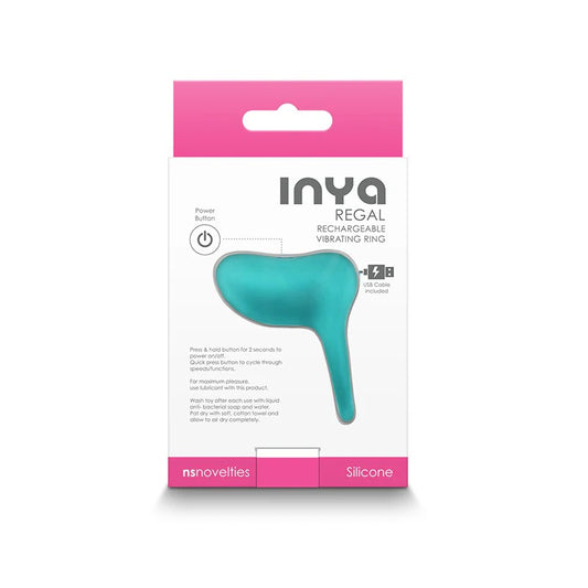 Inya Regal Vibrating Ring Teal New Sensations - NS Novelties Toys - Cockrings