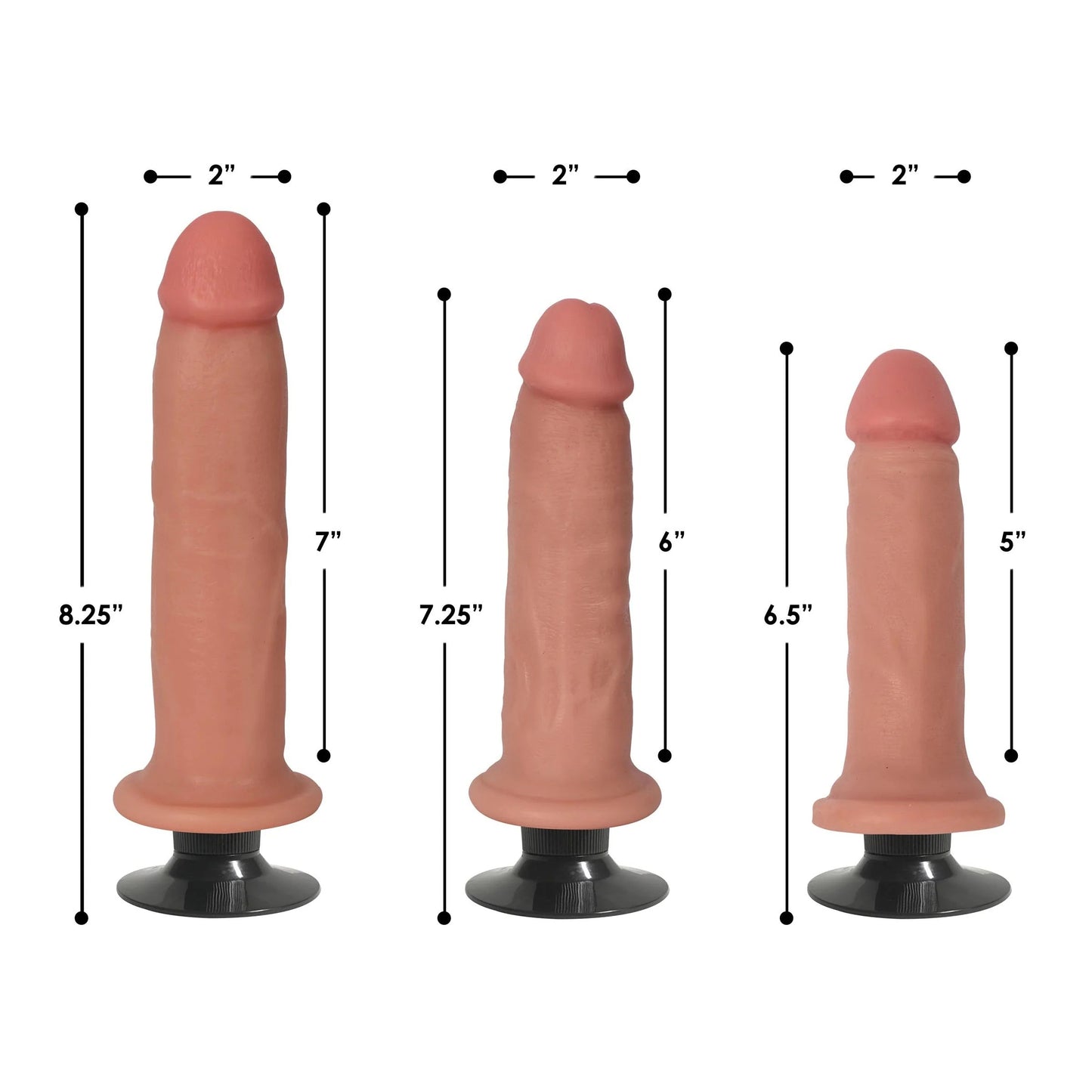 Jock Vibrating Dong No Balls 7 Vanilla Jack Toys - Vibrators