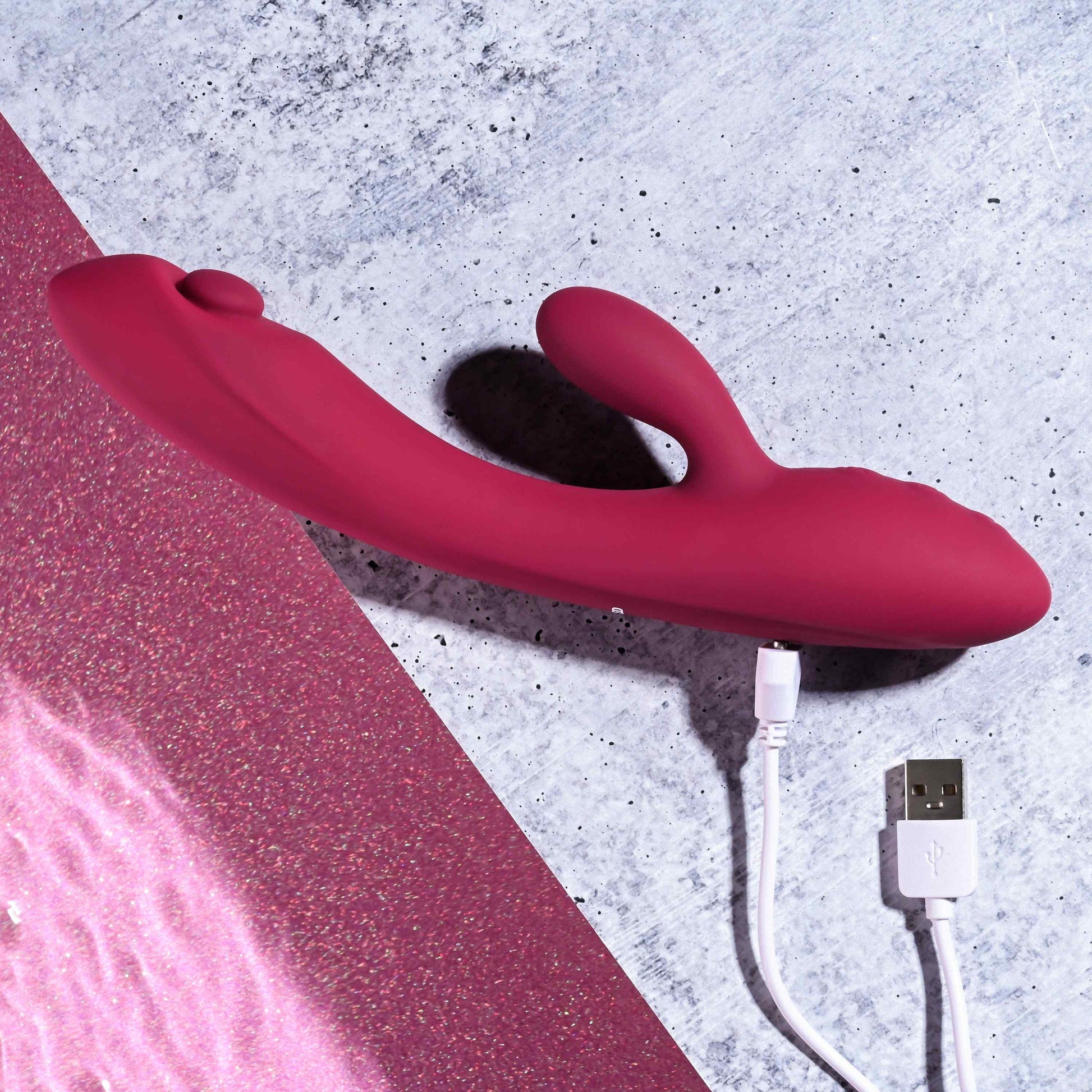 Evolved Jammin G Rechargeable Tapping Dual Stim Vibe Silicone Pink Evolved Novelties Toys - Vibrators