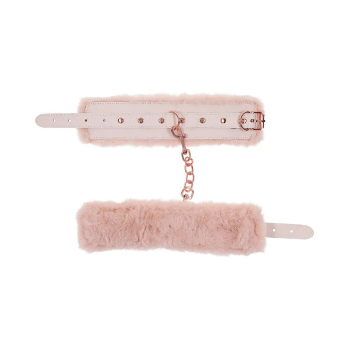 S&M Peaches ‘n CreaMe Fur Handcuffs Sportsheets Toys - Fetish