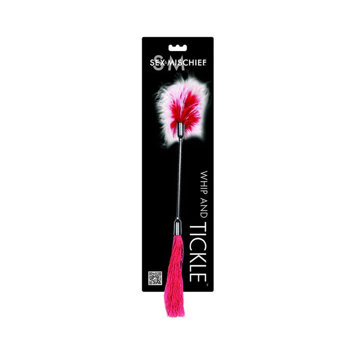 S&M Whip & Tickle-Pink/White Sportsheets Toys - Fetish