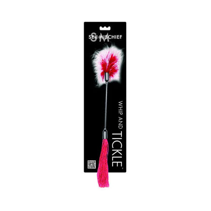 S&M Whip & Tickle-Pink/White Sportsheets Toys - Fetish