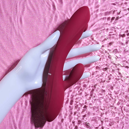 Evolved Jammin G Rechargeable Tapping Dual Stim Vibe Silicone Pink Evolved Novelties Toys - Vibrators
