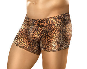 Male Power Animal Pouch Short-Brown Leopard Medium-Boxed MAGIC MOMENTS INTERNATIONAL Men