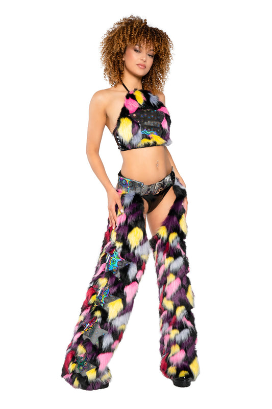Faux Fur/Vinyl Star Chaps J-Valentine, Inc Women - Bottoms