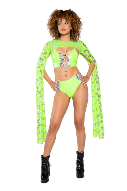 Sequin Drop Sleeve Shrug J-Valentine, Inc Women - Swim - Cover-Ups