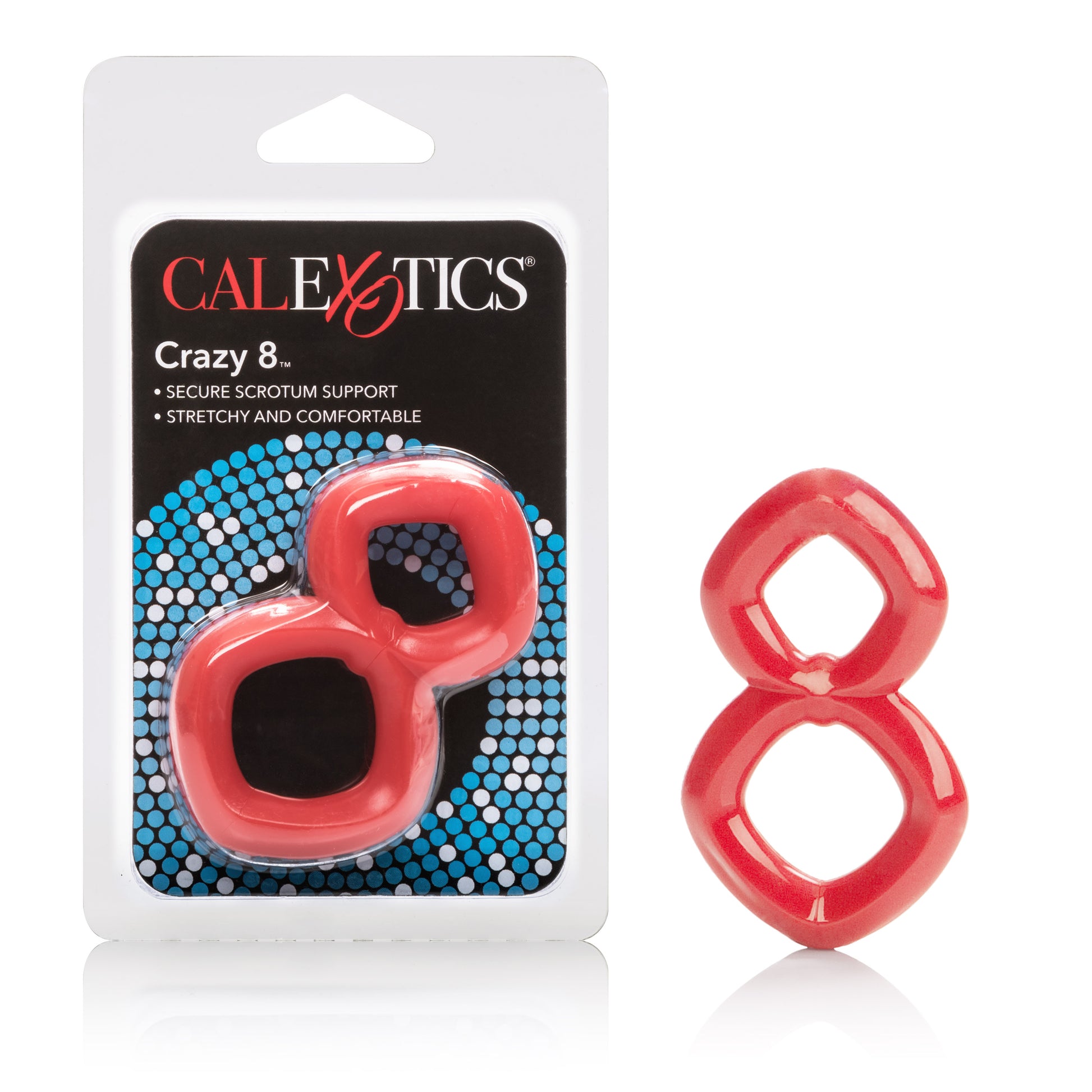 Crazy 8 Ring - Red Default Title CalExotics - California Exotic Novelties Toys - Cockrings