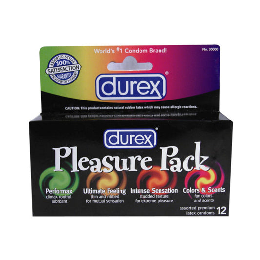 Durex Pleasure Pack Latex Condoms 12 Pack Default Title Paradise Marketing Health - Condoms
