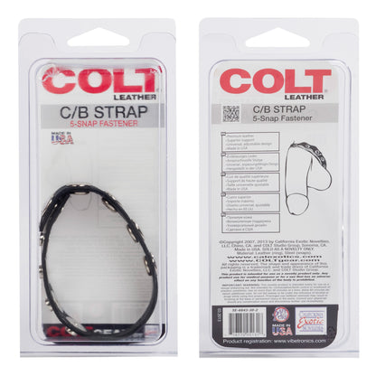 Colt Adjustable 5 Snap Leather Default Title CalExotics - California Exotic Novelties Toys - Cockrings