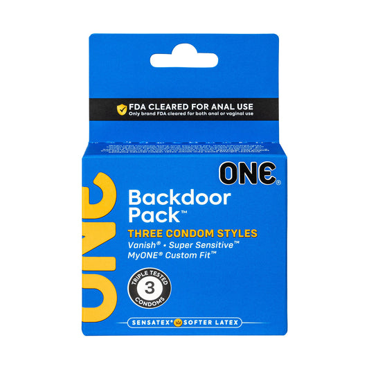 One Backdoor 3 Count Condoms Default Title Paradise Marketing Health - Condoms