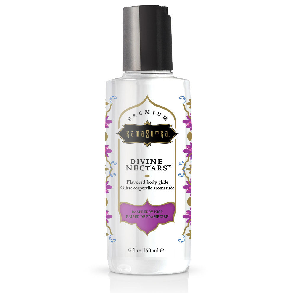 Divine Nectars Flavored Body Glide - Raspberry Kiss - 5 Fl Oz. 150ml Default Title Kama Sutra Sexual Wellness - Lubricants